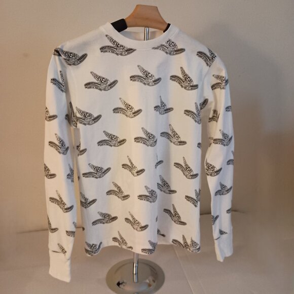 Ya.Seat.Custom Cotton Long Sleeve Tee White Motorcycle Seat Print Boy’s S EUC - Picture 14 of 14